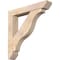 Ekena Millwork Funston Slat Smooth Bracket w/ Offset Brace, Douglas Fir, 7 1/2"W x 44"D x 44"H BKT0806X44X44FST06SDF - alternate 1